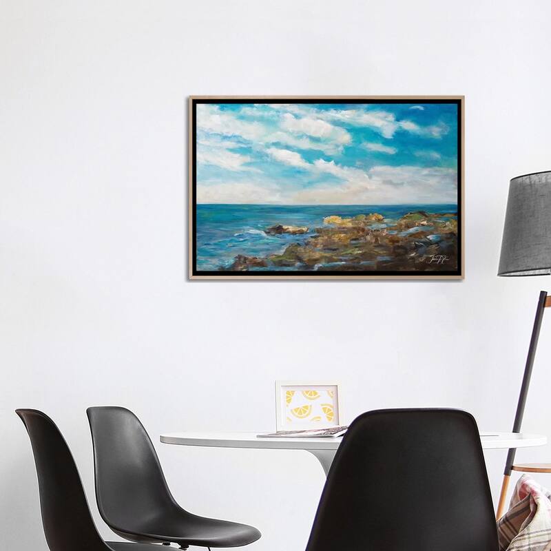 "Into the Horizon I" by Julie Derice Framed