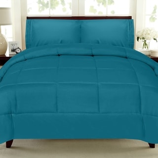 Honeycomb Stitch Down Alternative Comforter - On Sale - Bed Bath ...
