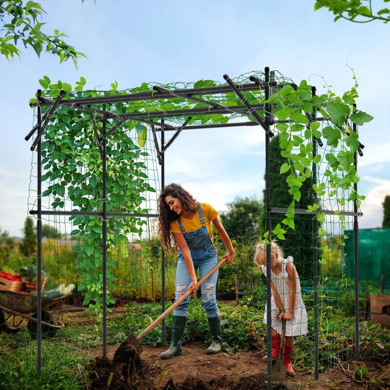 DoCred Garden Trellis for Climbing Plants, Outdoor Metal Trellis