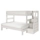 preview thumbnail 6 of 26, Max and Lily Modern Farmhouse Twin XL Over Queen Bunk Bed With Staircase