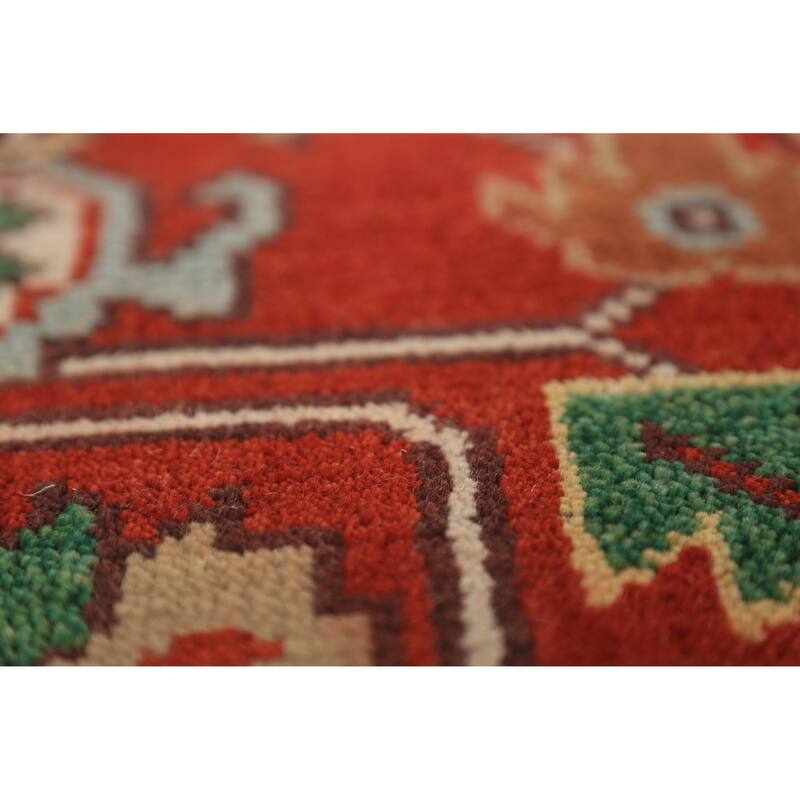 Geometric Heriz Serapi Oriental Area Rug Handmade Wool Carpet - 8'11" x 11'9"