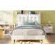 preview thumbnail 6 of 5, Twin Size Upholstery Platform Bed Frame with LED Light Strips and Headboard Storage