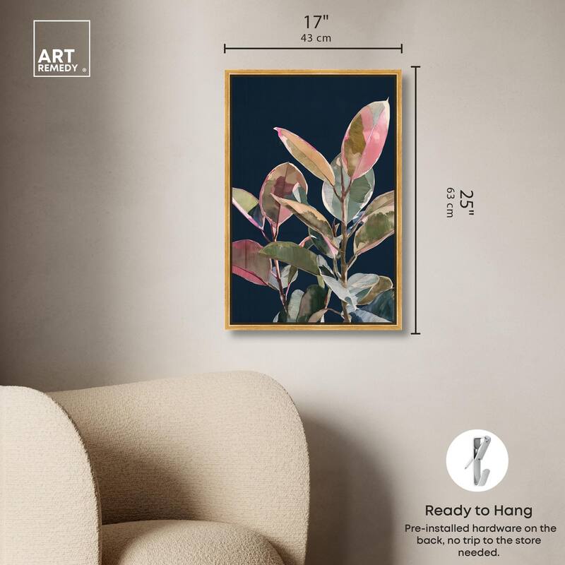 Fuchsia Frond II Canvas by Art Remedy