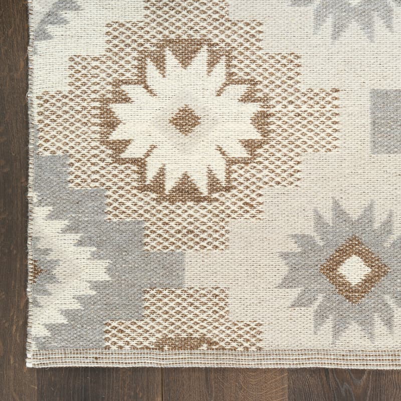Nourison Copenhagen Flatwoven Wool Indoor only Geometric Area Rug