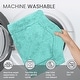 preview thumbnail 55 of 189, Home Weavers Waterford Collection Cotton Toilet Lid Rug | Elastic Fit | Fit Most Standard Toilet Lid | 18"x18"