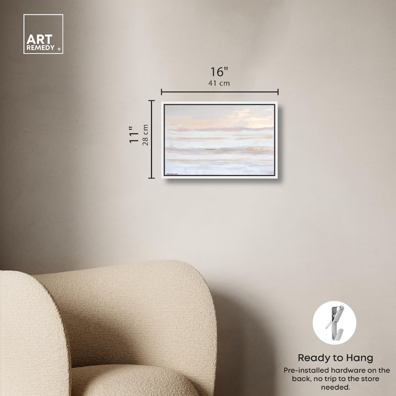 Gilded Dawn Canvas by Art Remedy