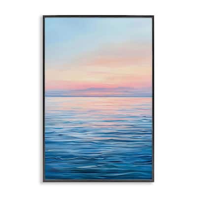Stupell Sunrise over Ocean Gradient Framed Giclee Art Design By LSR Design Studio