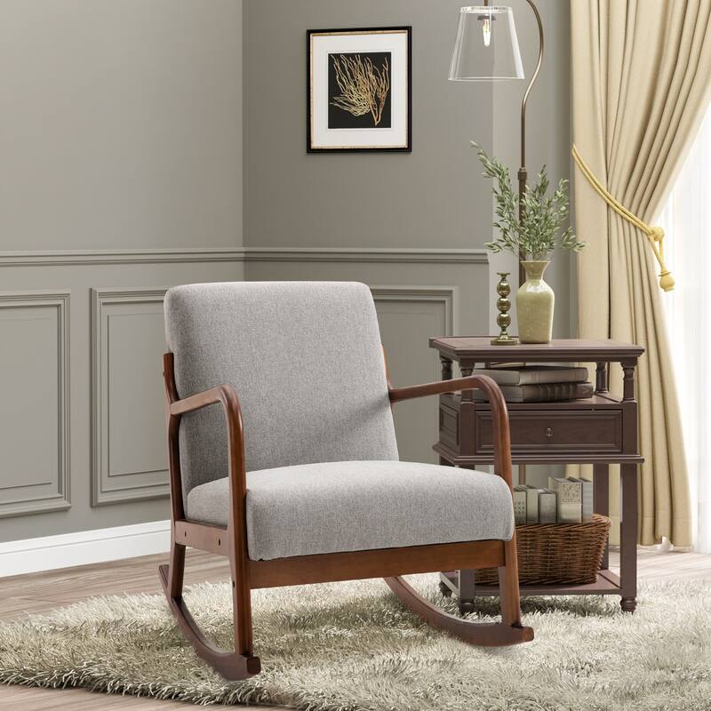 Upholstered Rocking Chair Armchair