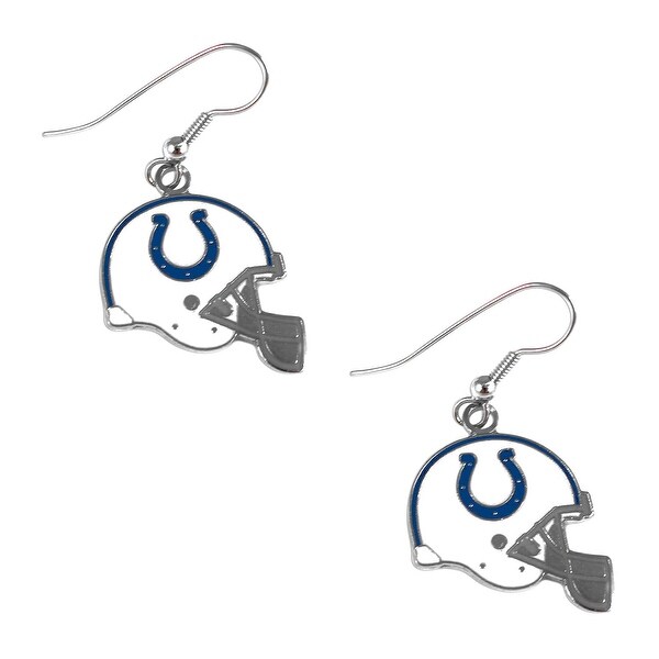 Indianapolis Colts Nfl Helmet Shaped J Hook Silver Tone Earring Indianapolis Colts Nfl Helmet Shaped J Hook Silver Tone Earring Set Charm Gift