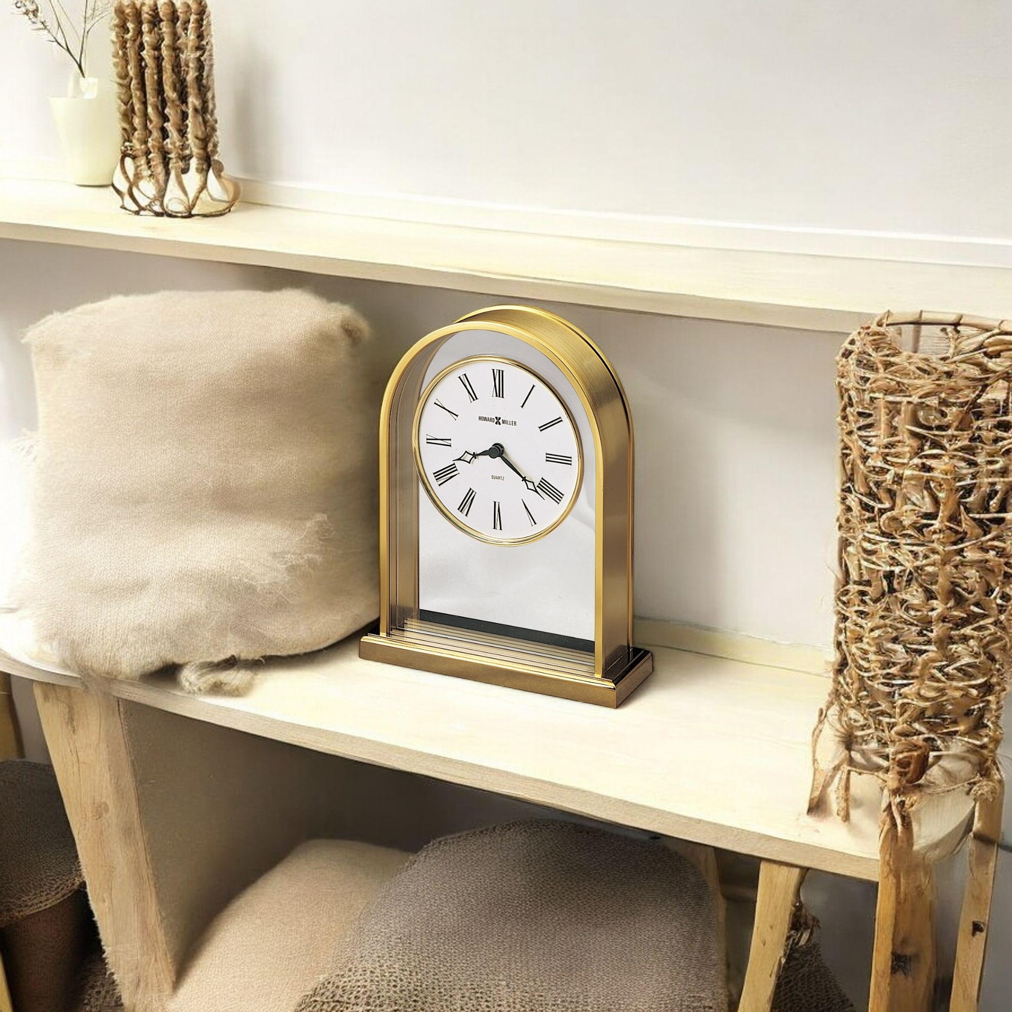 Howard Miller Reminisce Transitional Classic Glam Mantel Clock