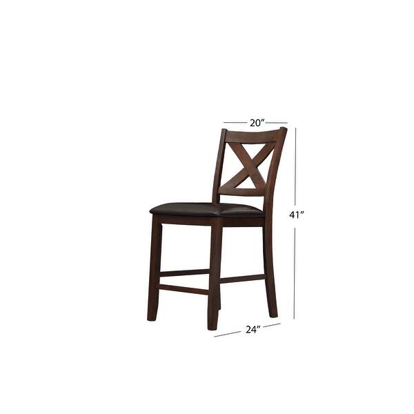 Abbyson Theo Counter Height Dining Chair (Set of 6) Bed Bath & Beyond