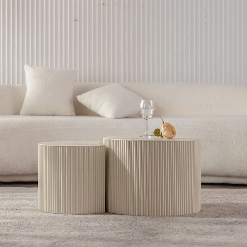 Exquisite Handcrafted Wooden Coffee Table with Sturdy Pedestal for Living Room