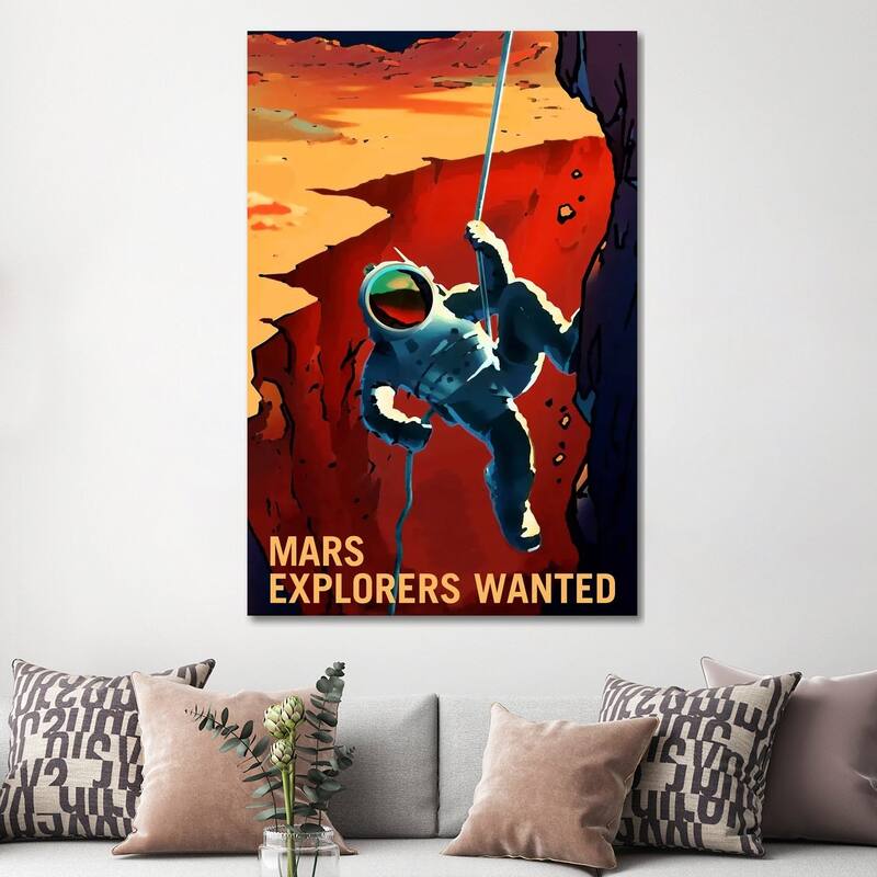 iCanvas "Explorers Wanted" by NASA Canvas Print