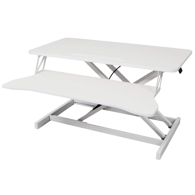 Adjustable Height Standing Laptop Desk,Adjustable Sit to Stand Up Workstation with Keyboard Tray