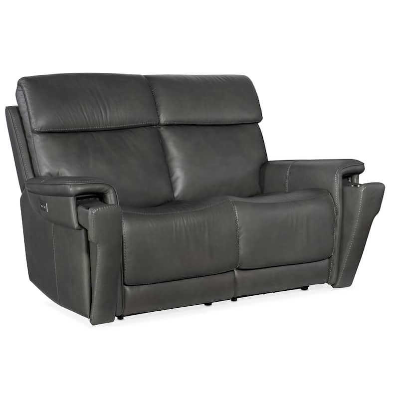 Hooker Furniture SS608-LYRA-POWER-LOVESEAT Lyra 66" Wide Leather Power