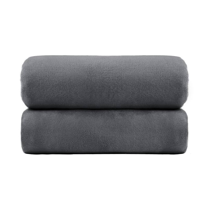 Oversized Bath Towel Set of 2 - Dark Gray