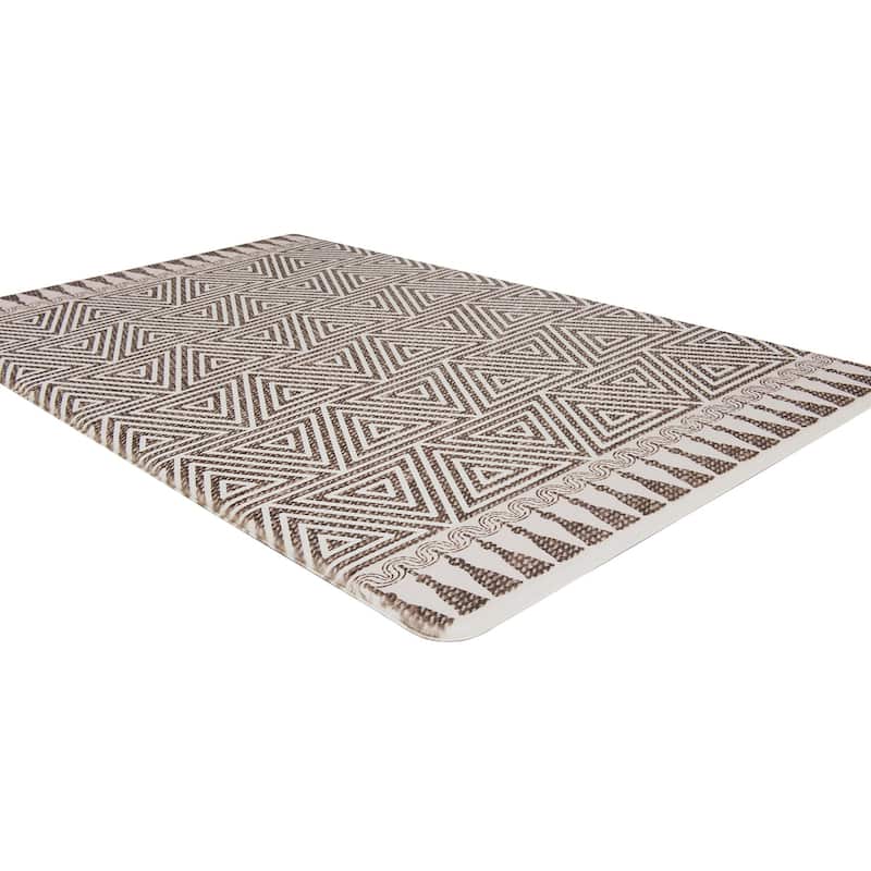 World Rug Gallery Contemporary Geometric Anti-Fatigue Standing Mat
