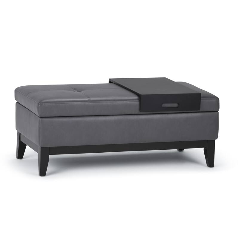 WYNDENHALL Jackson 42 inch Wide Rectangle Storage Ottoman
