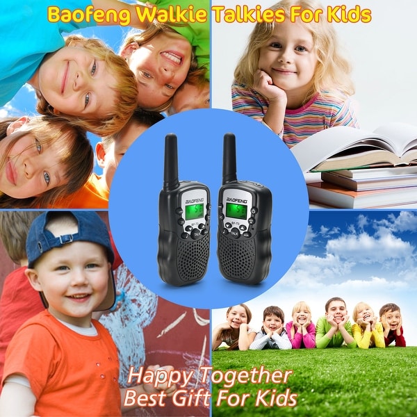 Baofeng Walkie Talkies 22 Channels 2 Way Radio 3 Miles (Up to 5 Miles) FRS/GMRS Toy for Kids 2 Pack
