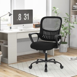 Home Office Chair, Mesh Desk Chair, Mid Back Home Office Chair, Computer Swivel Rolling Task Chair Ergonomic Executive Chair