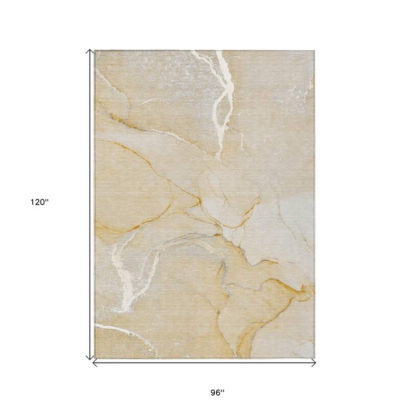 Elfi Modern Art-Inspired Weather Resistant Blended Style Outdoor Rug