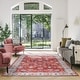 preview thumbnail 116 of 204, Gertmenian Crystal Print Washable Digital Printed Flat Pile Polyester Slip Resistant Area Rug Collection