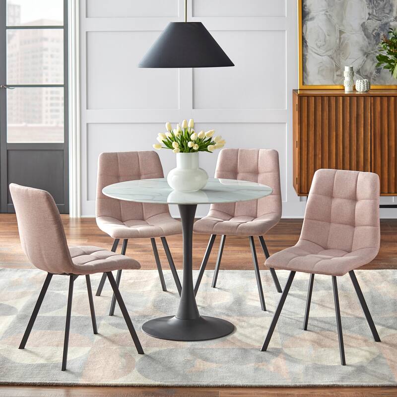 Simple Living Rho Upholstered Dining Chairs (Set of 4)