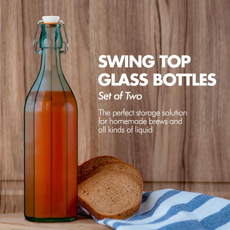 Amici Home Faceted Hermetic Glass Bottle
