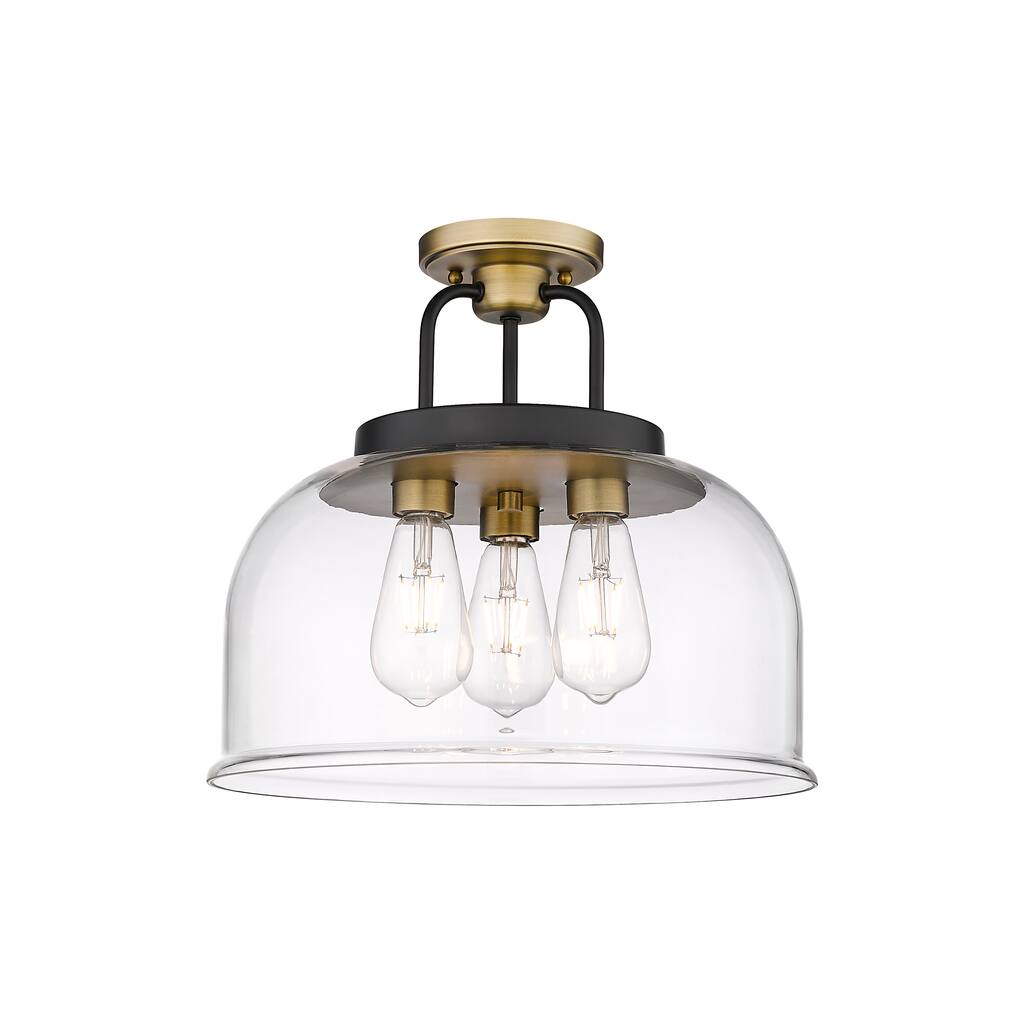 Innovations Lighting Kahana - 3 Light 15" Semi-Flush Mount
