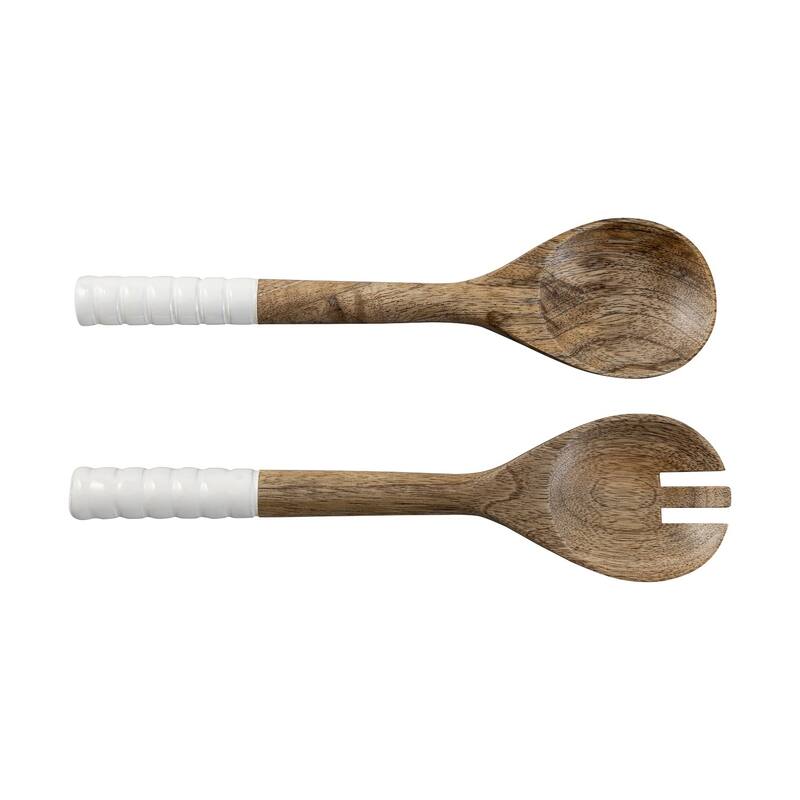 Mango Wood Salad Server Set Of 2
