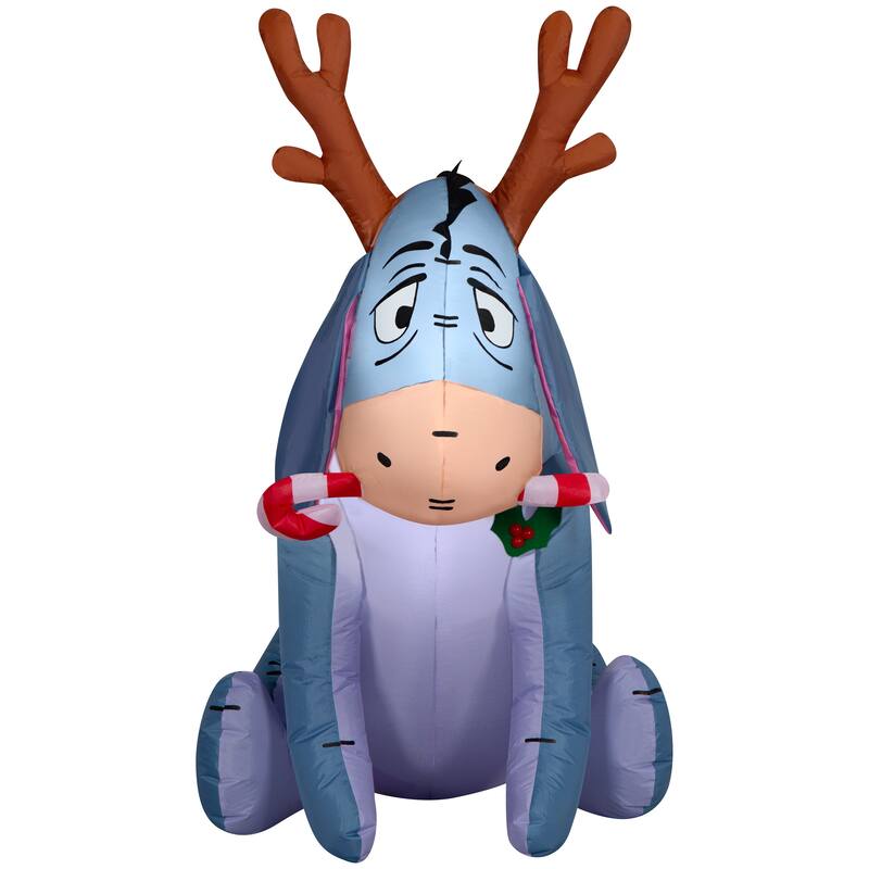 Airblown-Outdoor Eeyore w/Candy Cane-Disney