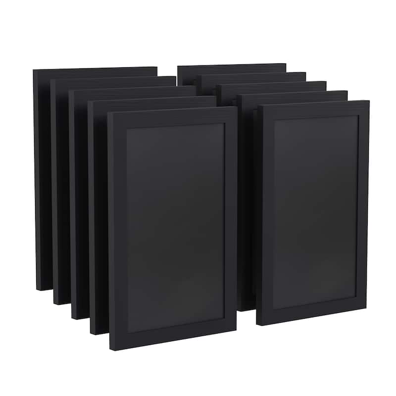 Set of 10 Wall Mounted Magnetic Chalkboards