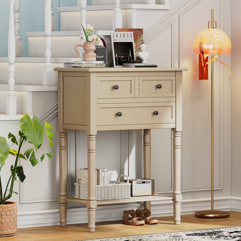 Narrow Console Table(Beige)