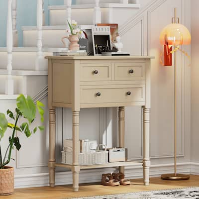 Narrow Console Table(Beige)