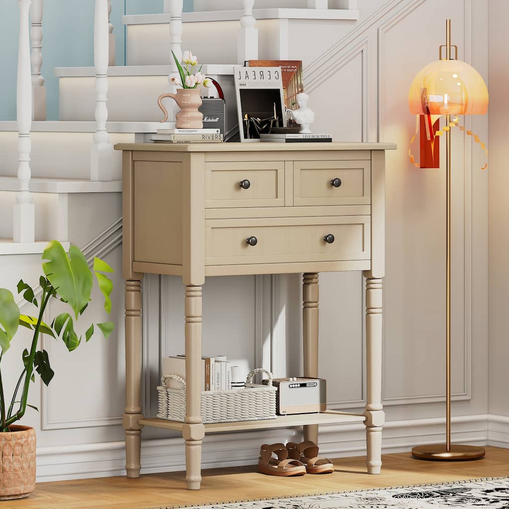 Narrow Console Table(Beige)