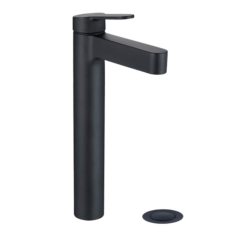 PROOX Single-Handle Single Hole Bathroom Vessel Sink Faucet - Matte BLack
