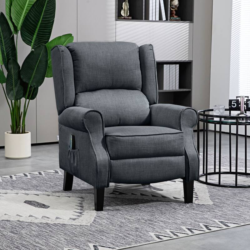 Vibration Massage Recliner Chair - Grey