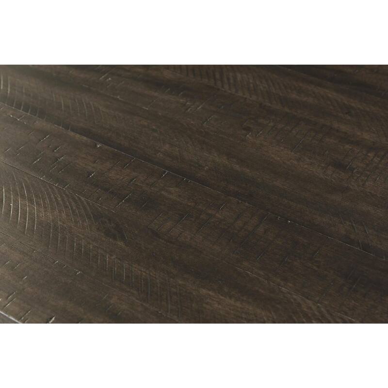 Contemporary End Table - Round Accent Table with Drawer, Chic Living Room Side Table, Smokey Walnut Finish, 22x22x24 - 24