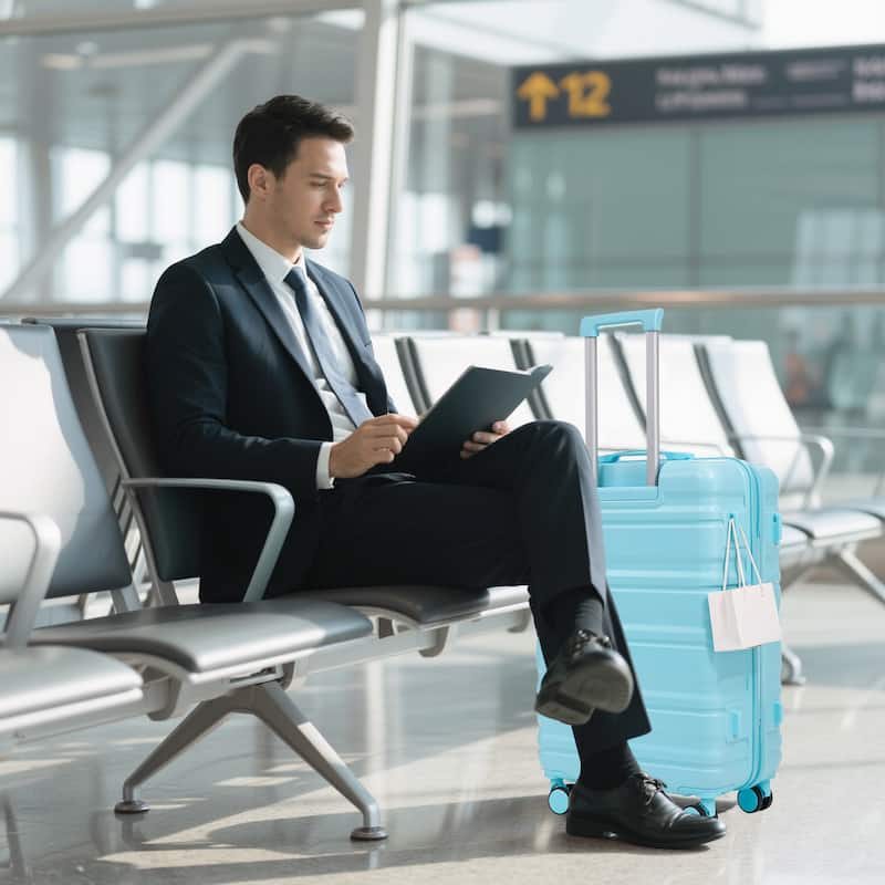 ABS Hardshell Lightweight Luggage Set with Spinner Wheels & Tsa Lock