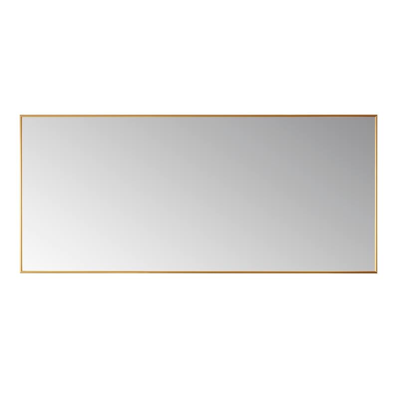 Viella 72" Bathroom Vanity Aluminum Framed Wall Mirror in Gold
