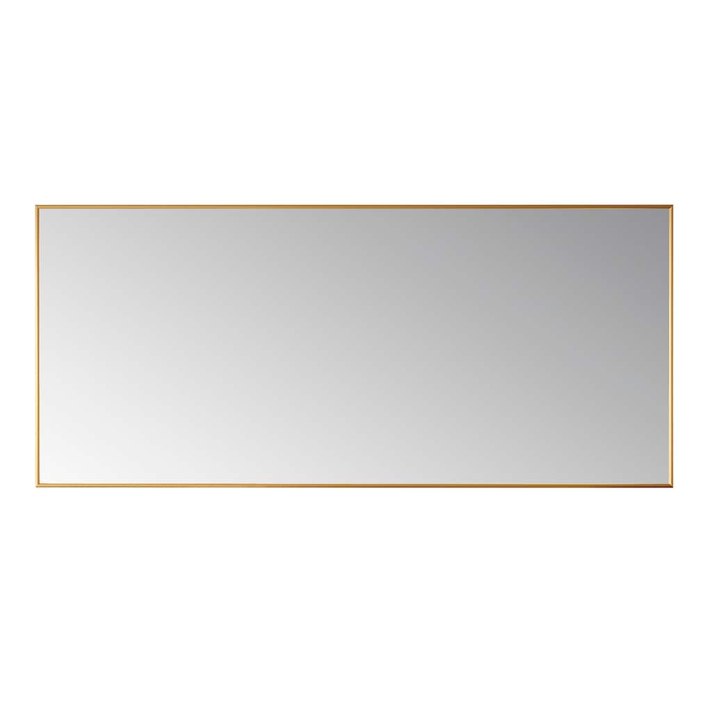 Viella 72" Bathroom Vanity Aluminum Framed Wall Mirror in Gold