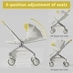 preview thumbnail 11 of 10, Hot Mom Deluxe Ultra-Light Baby Stroller with Intelligent Reversing Seat & Anti-Shock Tires for Newborns to Toddlers