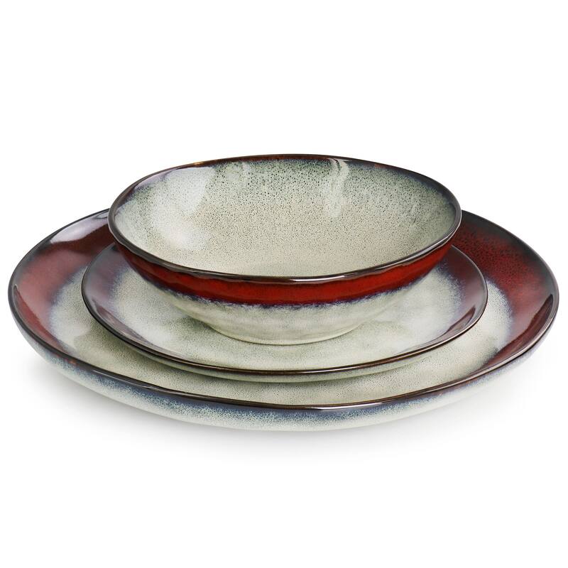 12 Piece Stoneware Dinnerware Set
