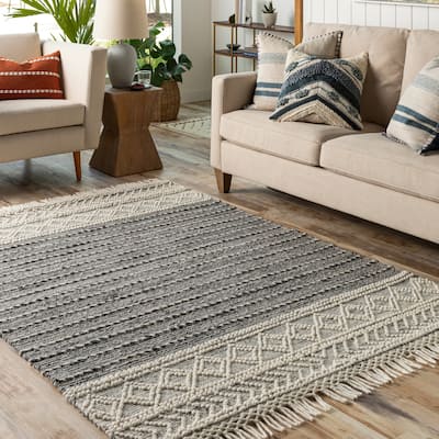 Livabliss Imad Handmade Farmhouse Cottage Area Rug