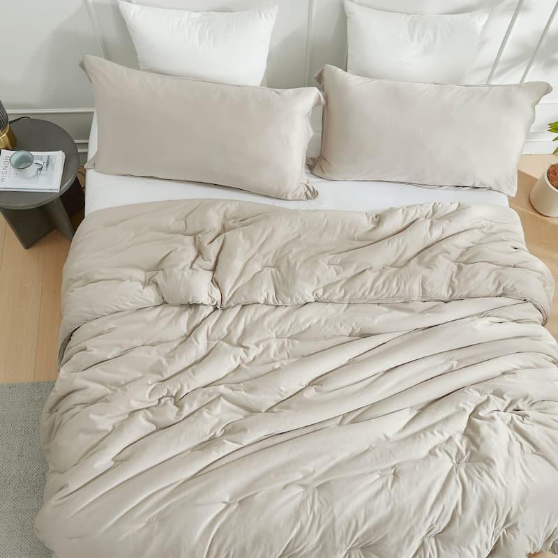 Cool as the Other Side of the Pillow - Coma Inducer® Oversized Comforter Set - Simply Taupe