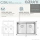 preview thumbnail 16 of 21, AZUNI 28 inches L x 19 inches W Double Bowl Undermount 16G Workstation Kitchen Sink with accessories C228L - 28" x 19" x 10"