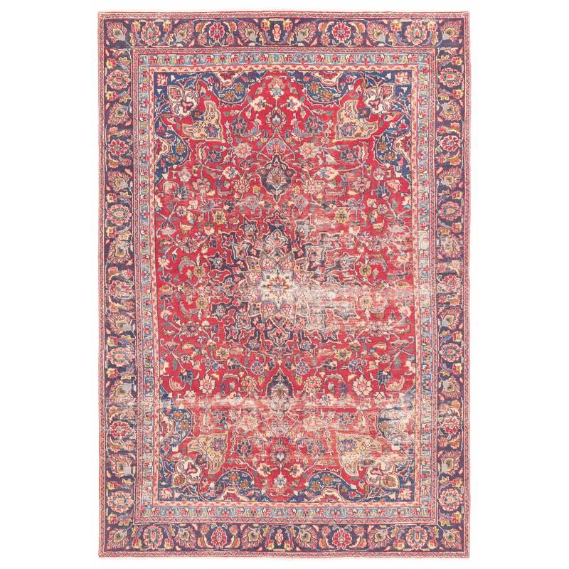 ECARPETGALLERY Hand-knotted Antalya Vintage Red Wool Rug - 5'11 x 8'9