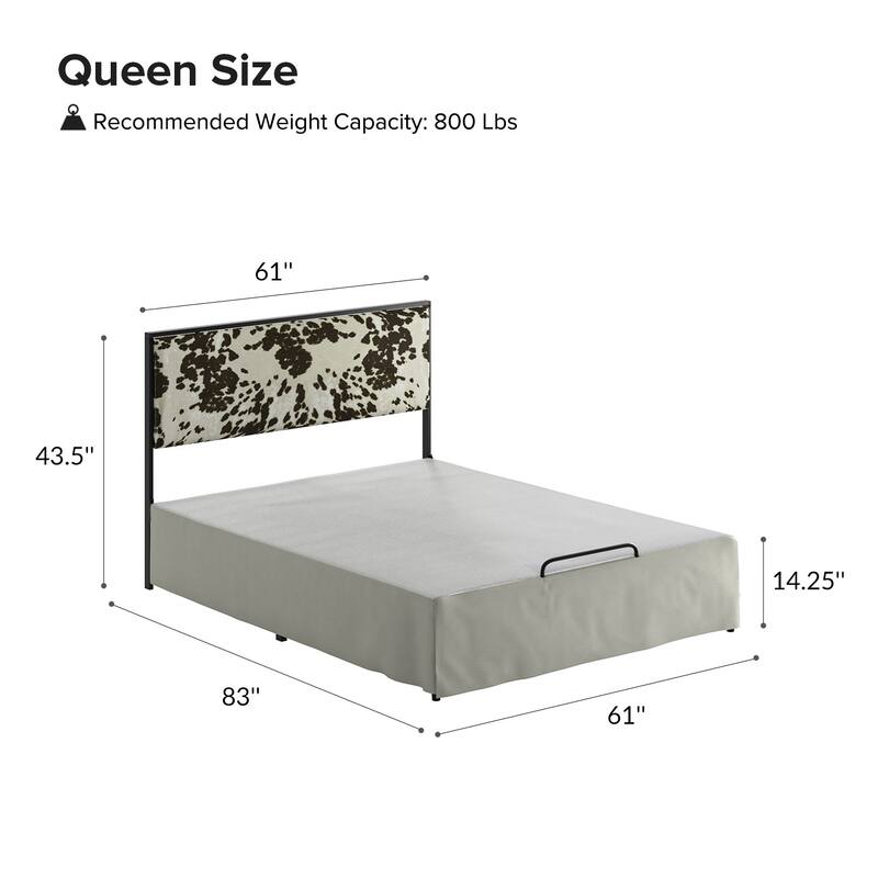 Oliver Modern Washable Slipcover Bed Upholstered Metal by HULALA HOME