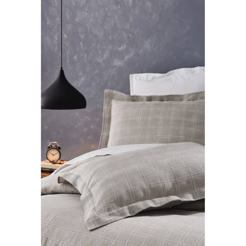 Zach Linen Duvet Cover, Natural Set
