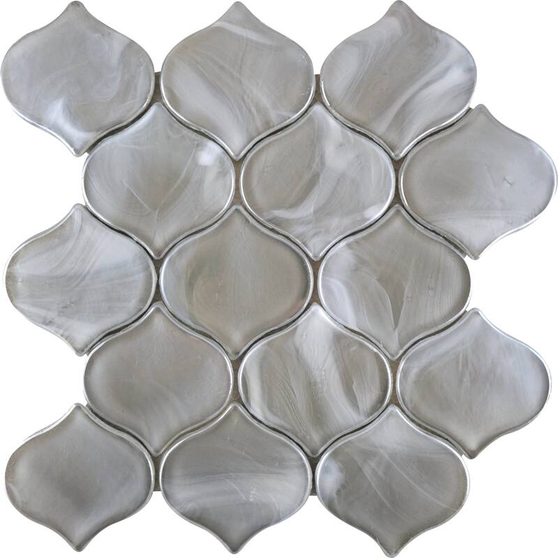 Emser Tile Splash - 10" x 10" Specialty Arabesque/Baroque Mosaic Wall